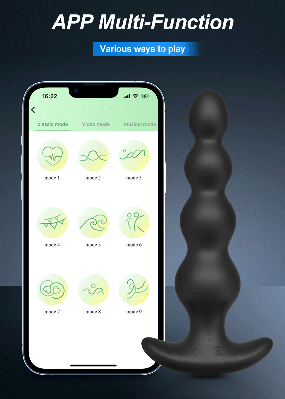 APP Bluetooth Anal Vibrator for Men Prostate Massager Wireless Remote Butt Plug Vibrating Adult Sex Toys for Women Male