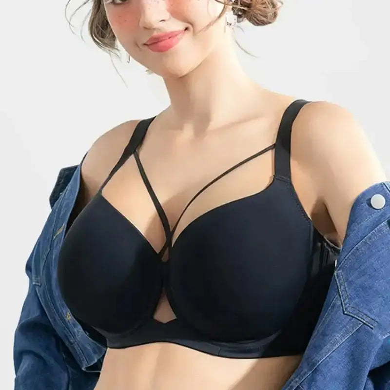 Large Size Seamless Lingerie for Women Thin and Sexy Bra Comfortable Top Up Push - up Anti Sagging Sports Breast Collection Bras - The Lady's Haven