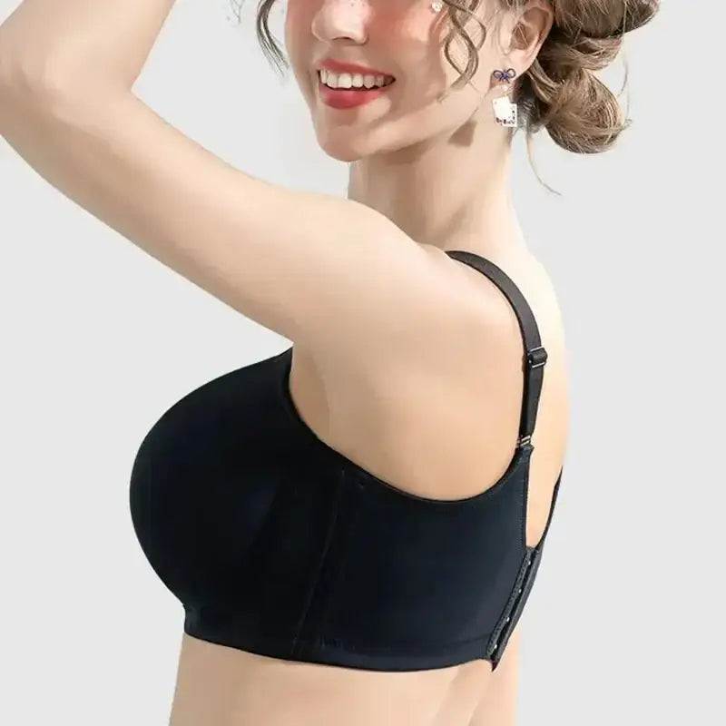 Large Size Seamless Lingerie for Women Thin and Sexy Bra Comfortable Top Up Push - up Anti Sagging Sports Breast Collection Bras - The Lady's Haven