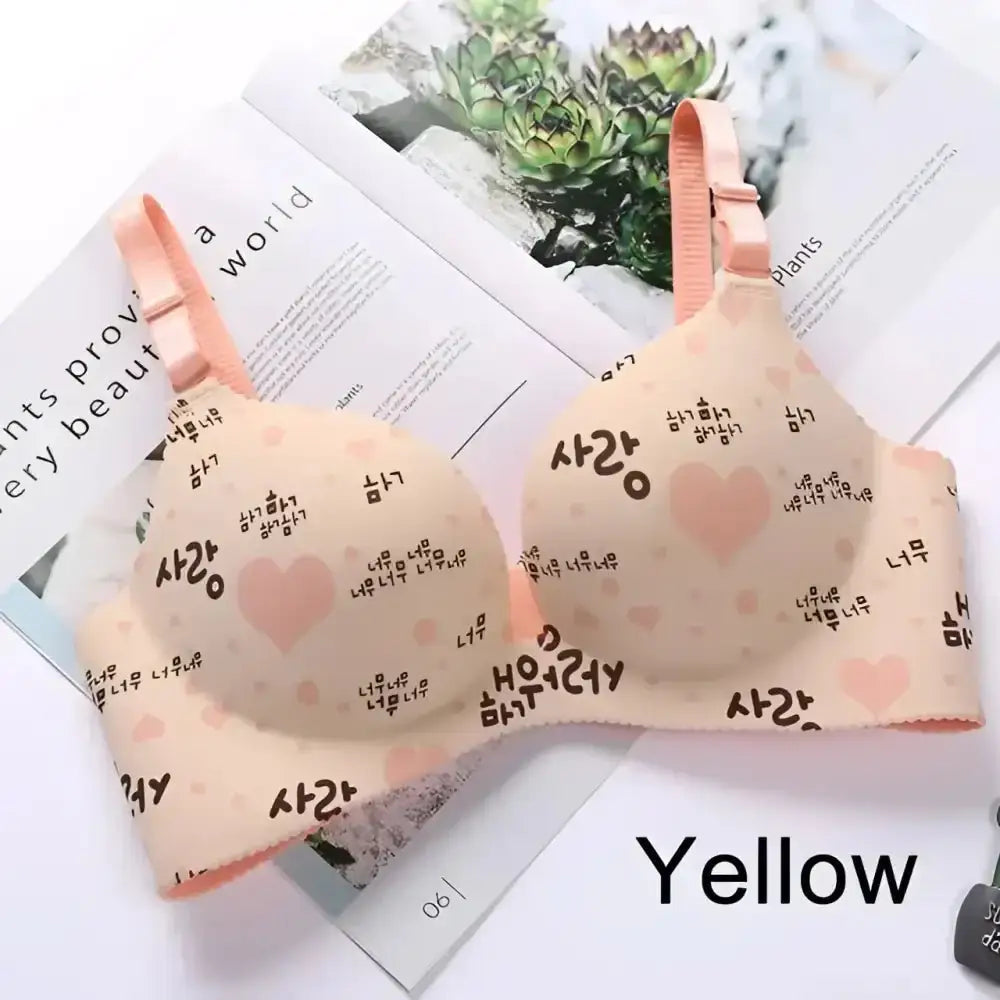 Women Flower Print Seamless Bra Sexy Lingerie Floral Push Up Bras One - Piece Underwear - The Lady's Haven