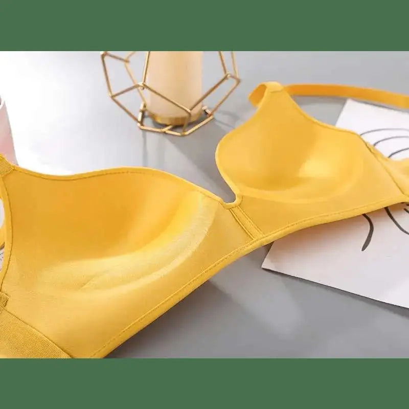 Women Seamless Bra Sexy No Wire Push Up Underwear Girls Students Breathable Thin 10 Colors Bras Female's Bra Breathable Gathered - The Lady's Haven