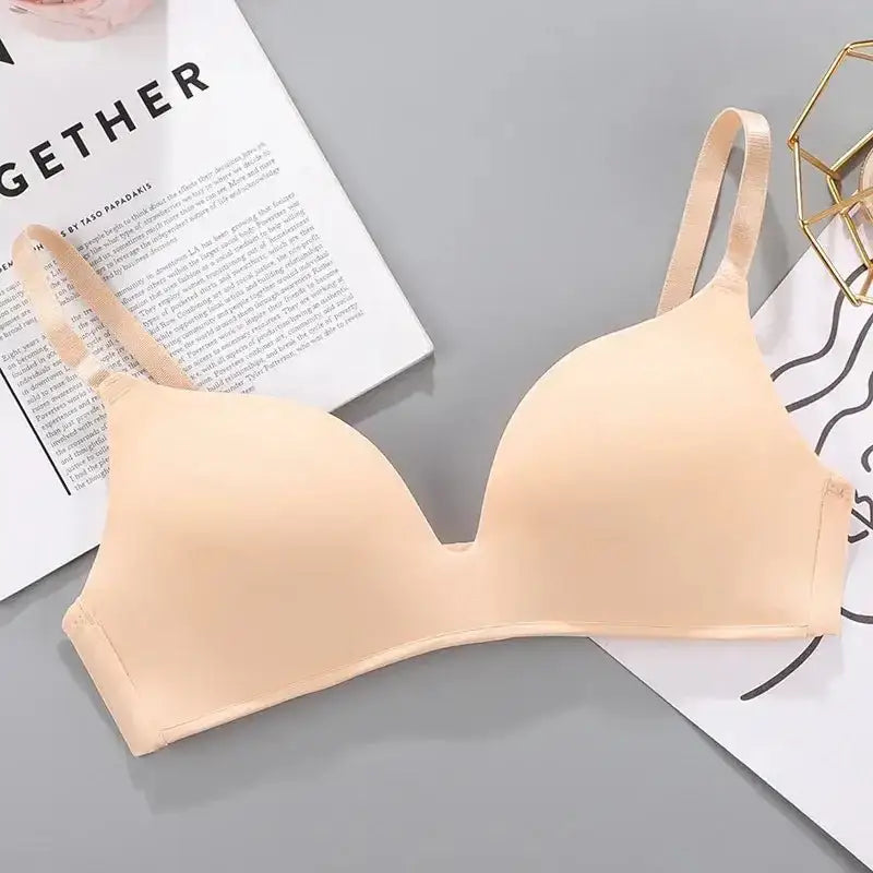 Women Seamless Bra Sexy No Wire Push Up Underwear Girls Students Breathable Thin 10 Colors Bras Female's Bra Breathable Gathered - The Lady's Haven