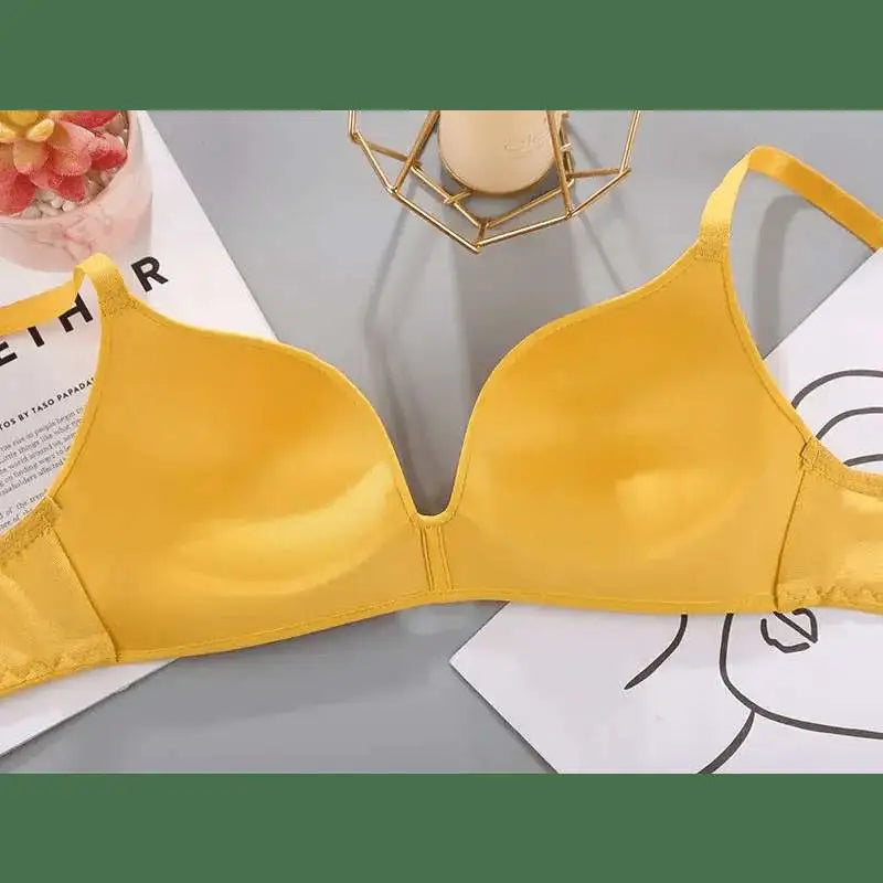 Women Seamless Bra Sexy No Wire Push Up Underwear Girls Students Breathable Thin 10 Colors Bras Female's Bra Breathable Gathered - The Lady's Haven
