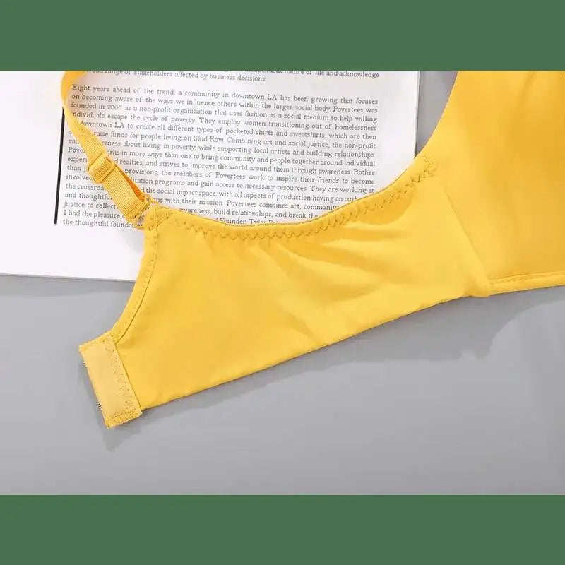 Women Seamless Bra Sexy No Wire Push Up Underwear Girls Students Breathable Thin 10 Colors Bras Female's Bra Breathable Gathered - The Lady's Haven