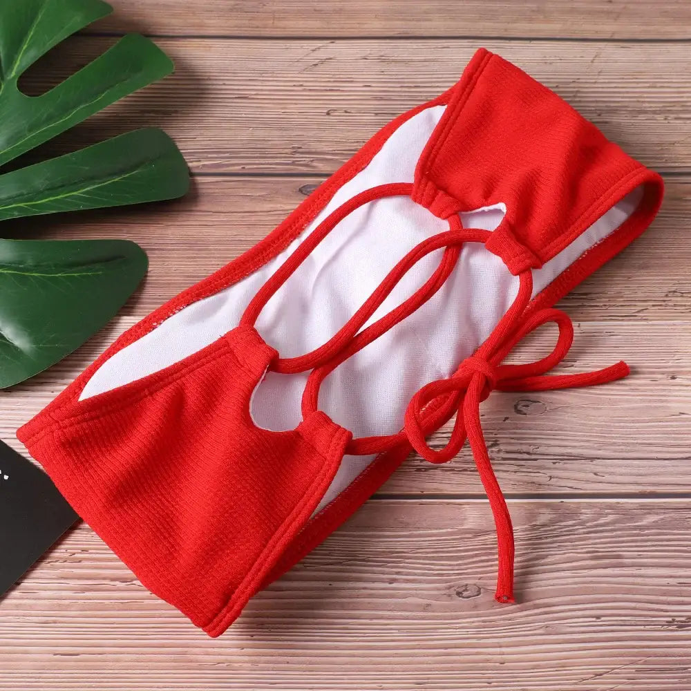 2019 Solid Bikini Brazillian Swimsuit Women Bikini Set Sexy Off Shoulder Swimwear Female Swimming Biquini Maillot De