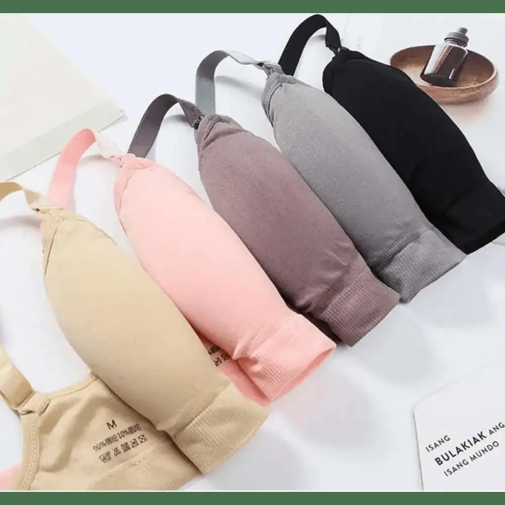 3pcs/Set High Quality Maternity Nursing Bras Cotton Breastfeeding Pregnant Underwear Seamless Large Size Breathable Bra Push Up - The Lady's Haven