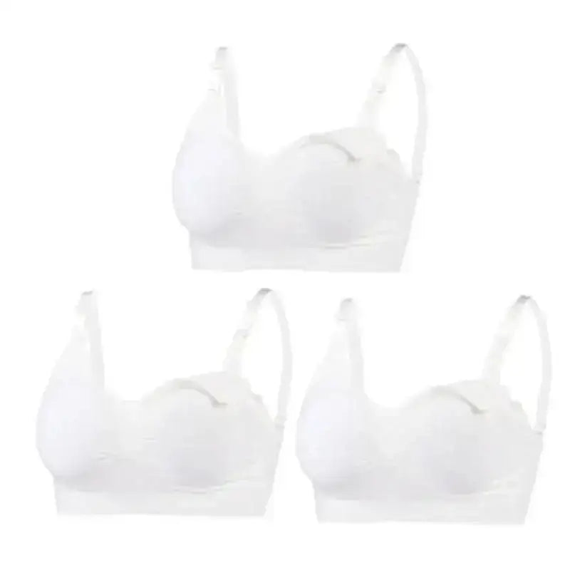 3pcs/Set High Quality Maternity Nursing Bras Cotton Breastfeeding Pregnant Underwear Seamless Large Size Breathable Bra Push Up - The Lady's Haven