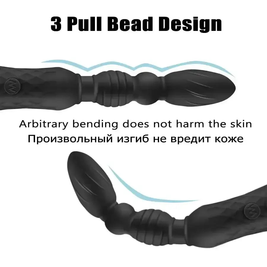 AV Magic Wand Anal Plug Double - ended Vibrators Women G - spot Clit Stimulator Men Butt Plug Masturbator Sex Toys for Couples - The Lady's Haven