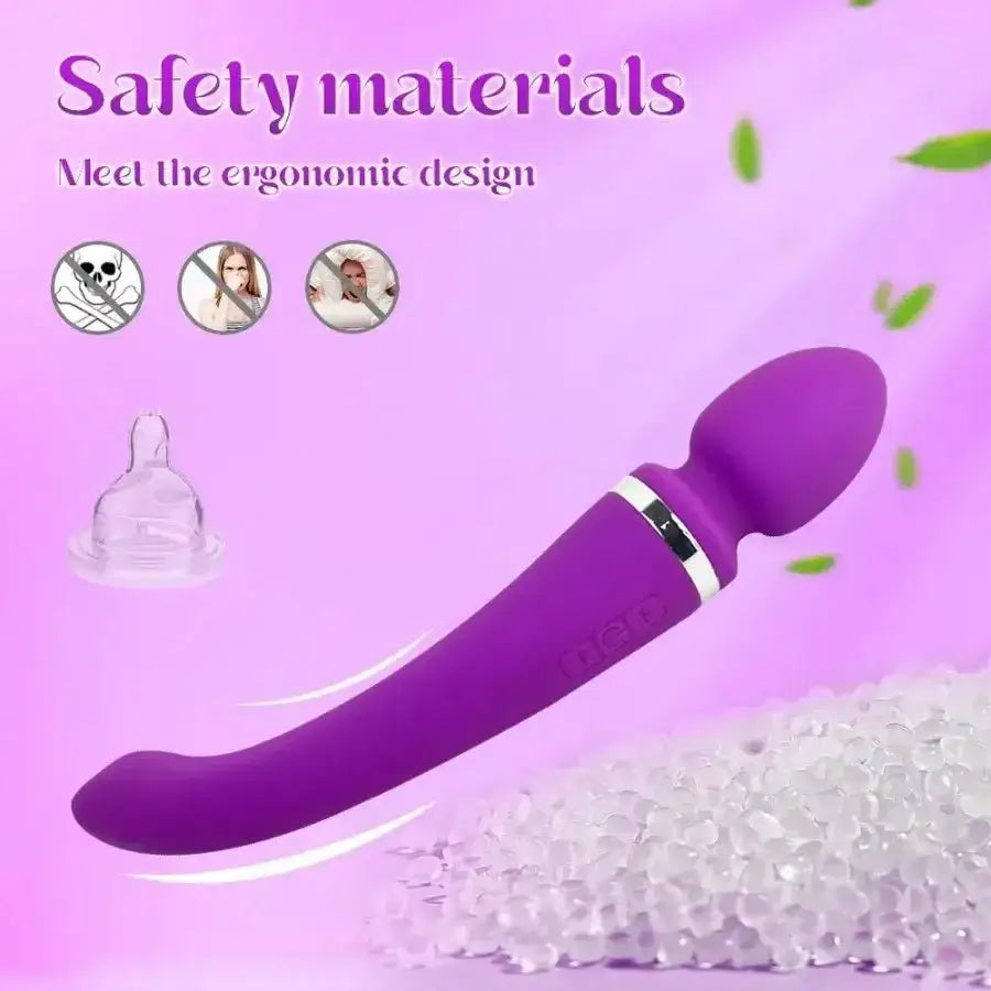 AV Magic Wand Anal Plug Double - ended Vibrators Women G - spot Clit Stimulator Men Butt Plug Masturbator Sex Toys for Couples - The Lady's Haven