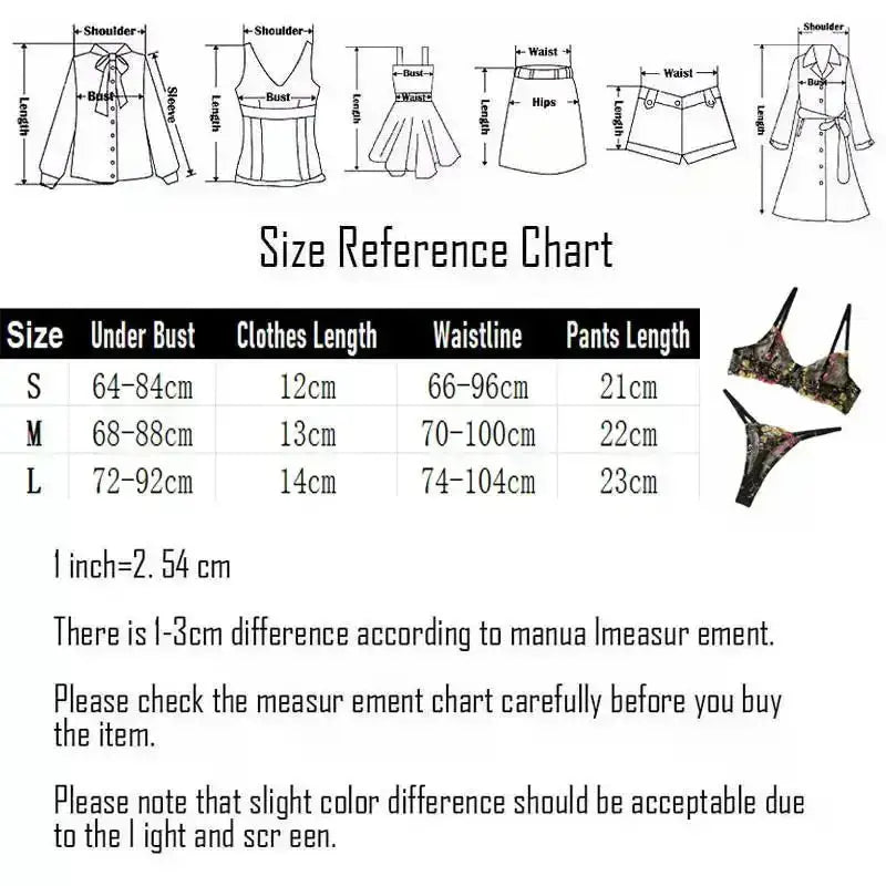 Floral Embroidery Lingerie Set Women Sheer 2 - Piece Boho Bra + Panty Underwear Set Intimates - The Lady's Haven