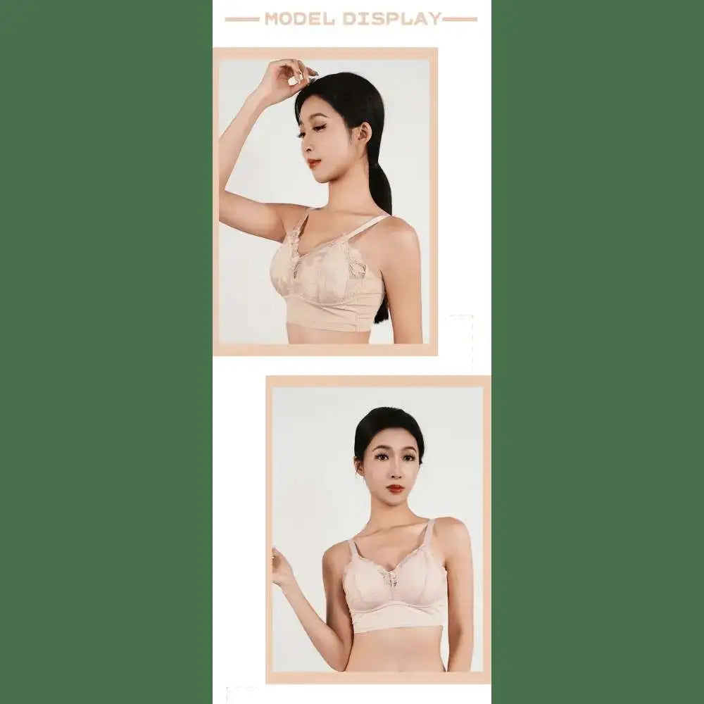 Hot Full Cup Thin Underwear Small Bra Plus Size Wireless Adjustable Lace Women's Bra Breast Cover B C Cup Large Size Lace Bras - The Lady's Haven