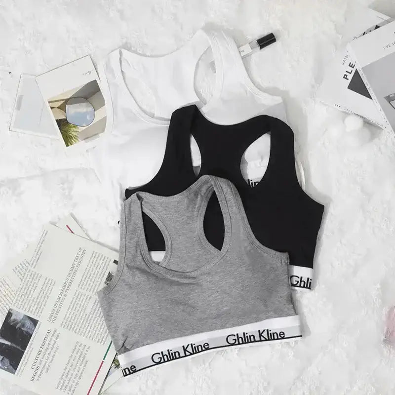 Kit Sports Bra Panty Set Body Shaped Sponge Pad Vest with Underwear - The Lady's Haven