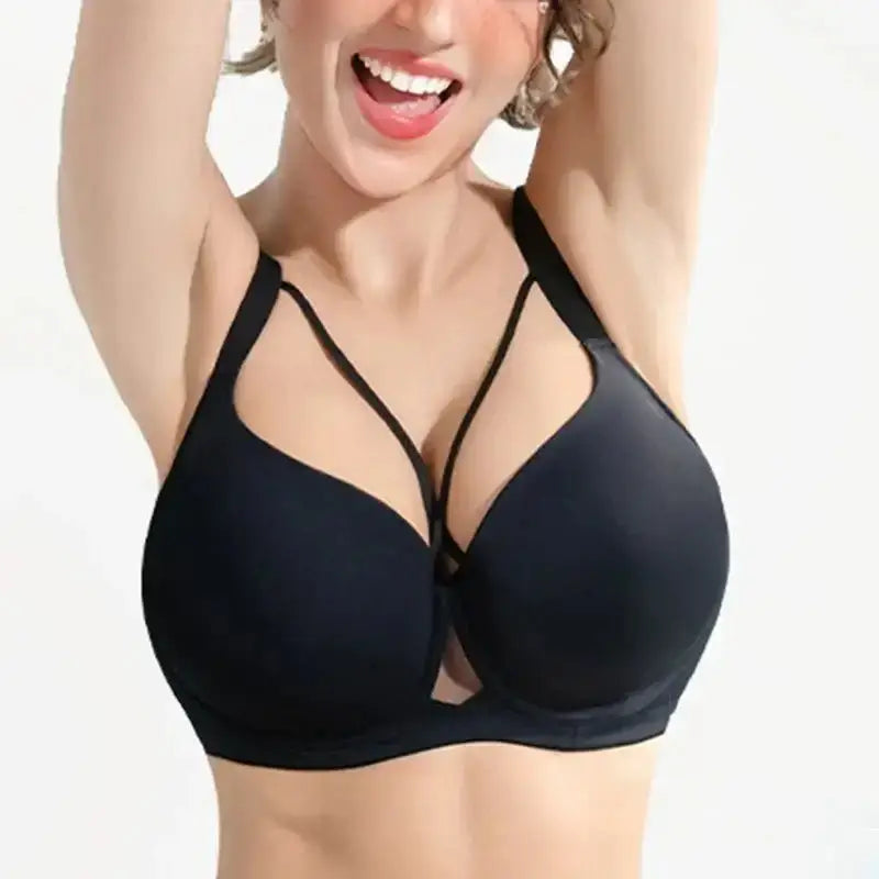 Large Size Seamless Lingerie for Women Thin and Sexy Bra Comfortable Top Up Push - up Anti Sagging Sports Breast Collection Bras - The Lady's Haven