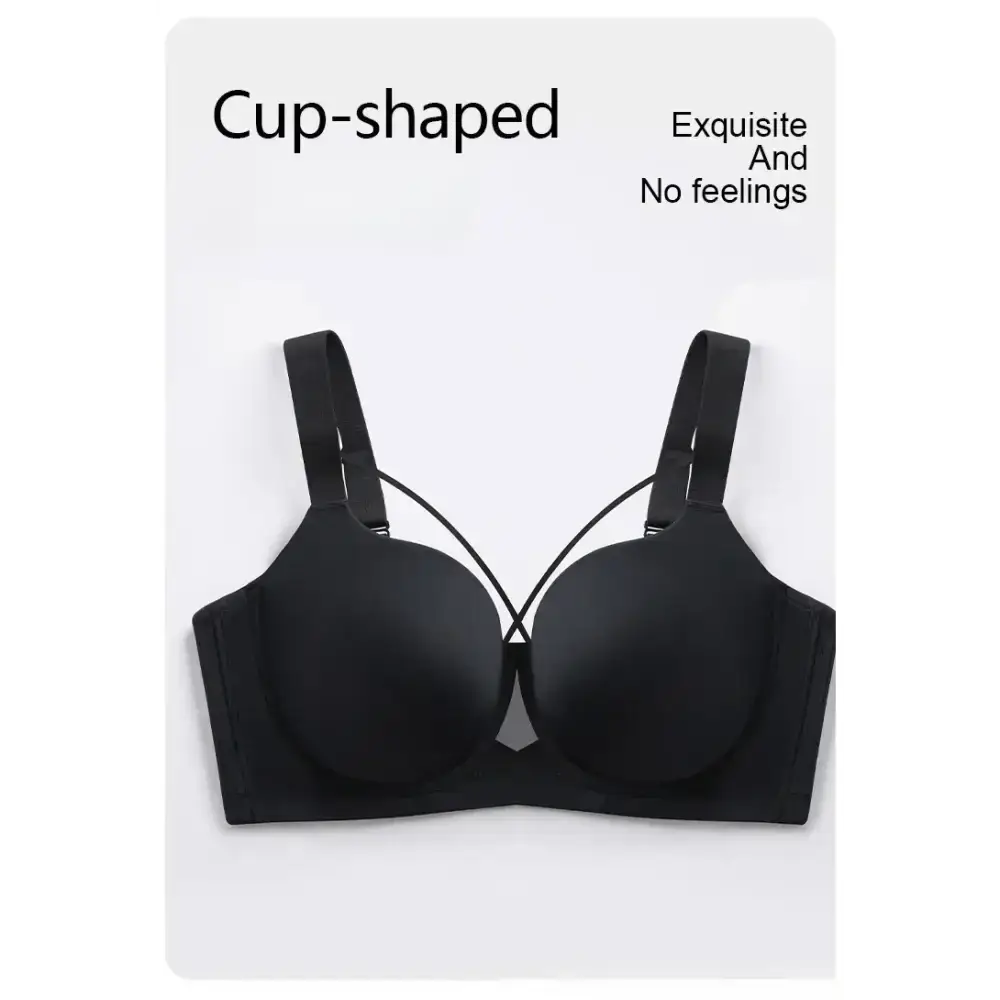 Large Size Seamless Lingerie for Women Thin and Sexy Bra Comfortable Top Up Push - up Anti Sagging Sports Breast Collection Bras - The Lady's Haven
