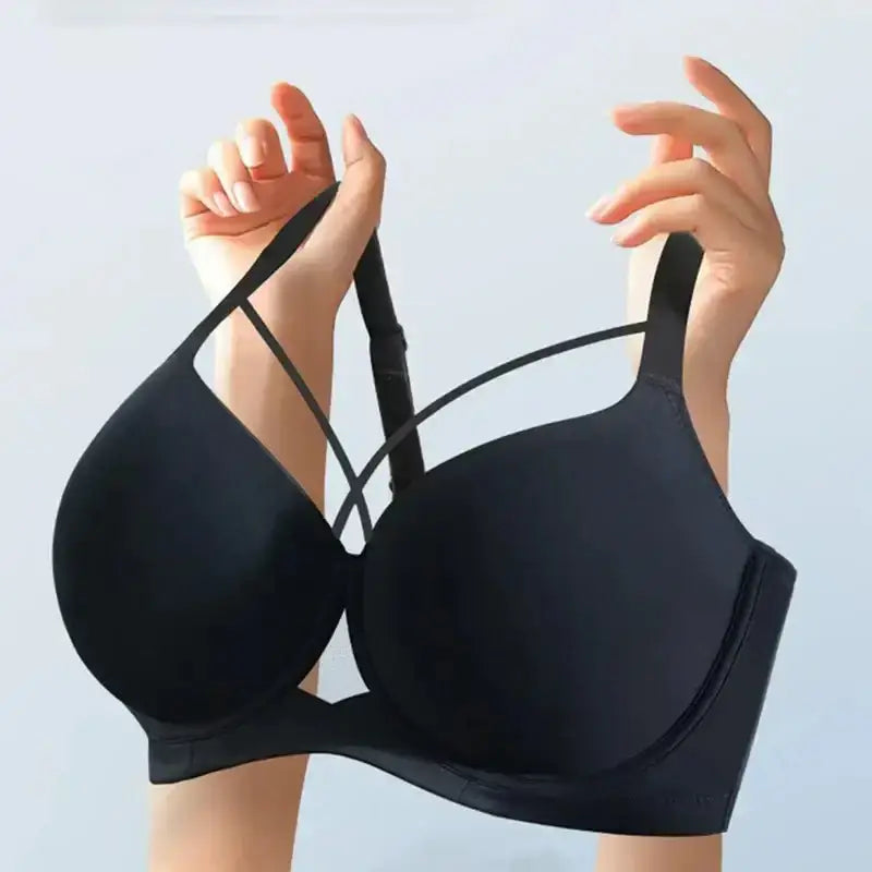 Large Size Seamless Lingerie for Women Thin and Sexy Bra Comfortable Top Up Push - up Anti Sagging Sports Breast Collection Bras - The Lady's Haven