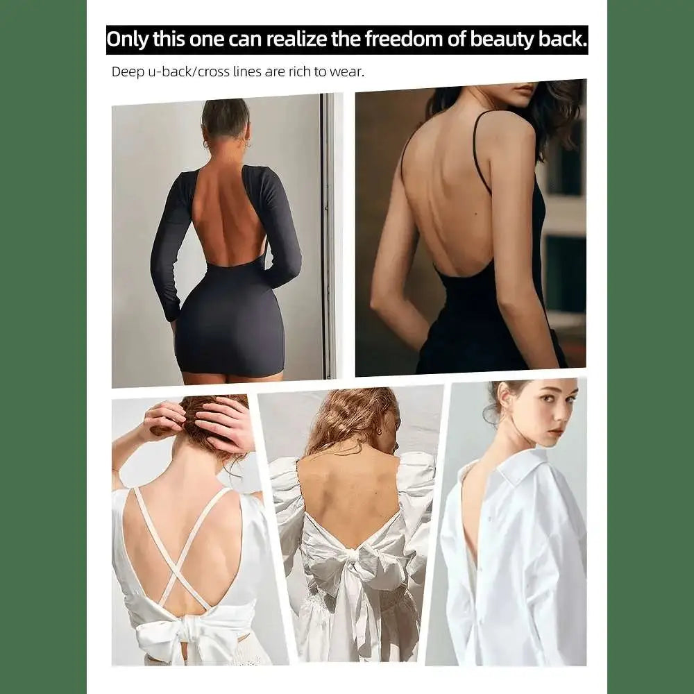 Musebree Women's Lace Embroidery Backless Sexy Bras Ladies Push Up Bra Comfortable Breathable Seamless Bra Women Beauty Back Bra - The Lady's Haven