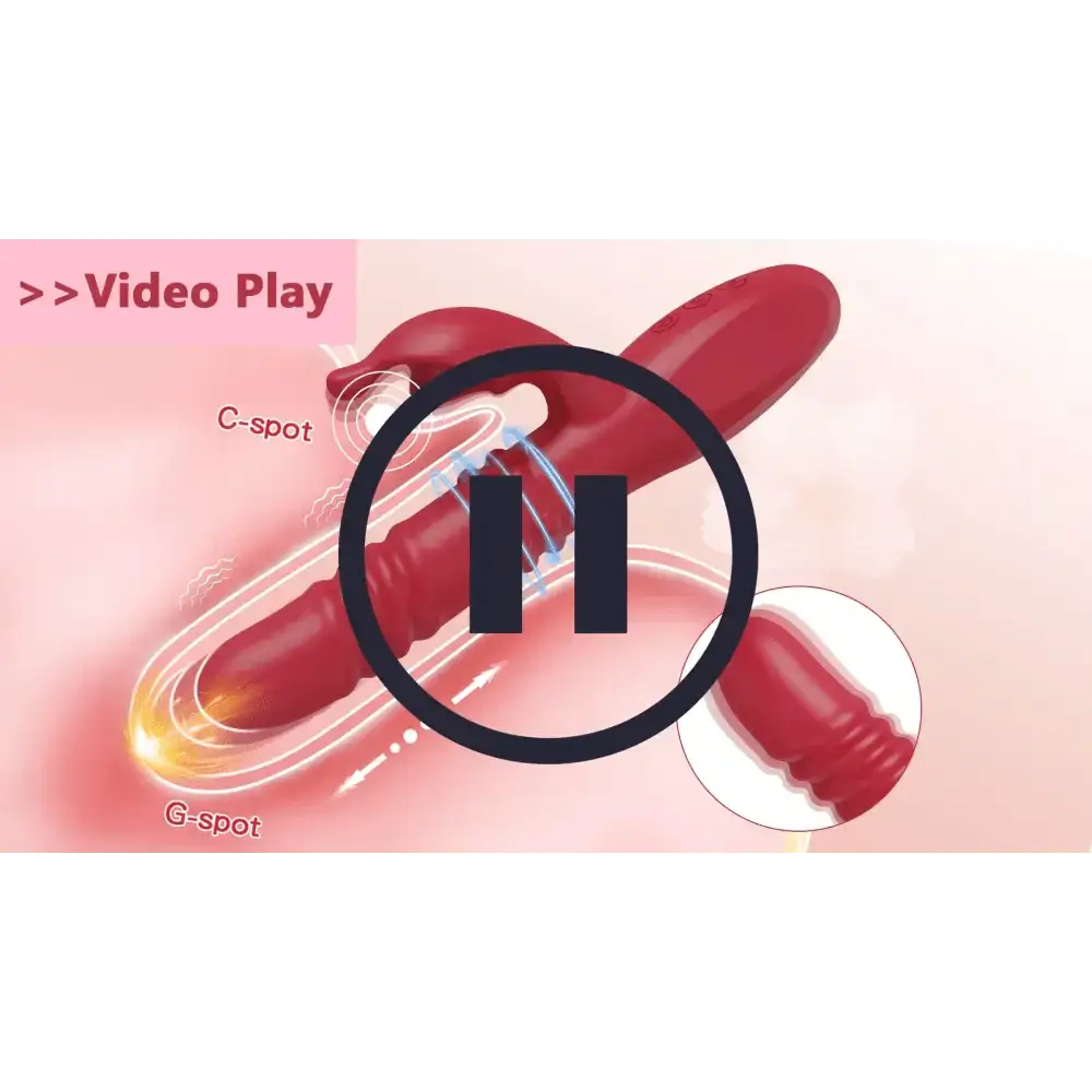 Rabbit Vibrator For Women Powerful G Spot Telescopic Rotating Clitoris Vagina Stimulator Female Masturbator For Adult