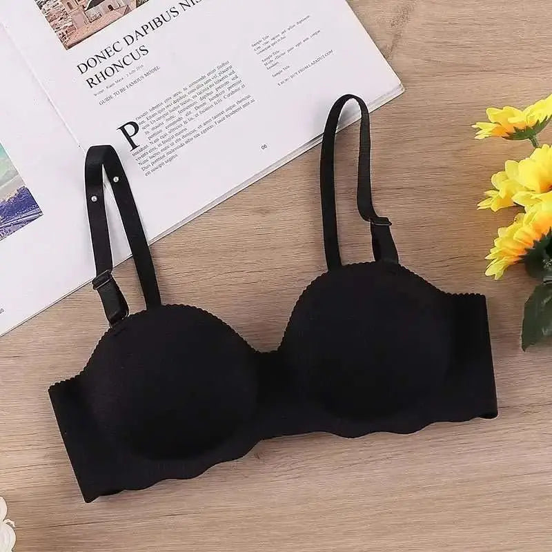 Sexy Bras Push Up Seamless Underwear for Women Solid Color Wireless Lingerie One - pieces Gather Convertible Straps Brassiere - The Lady's Haven