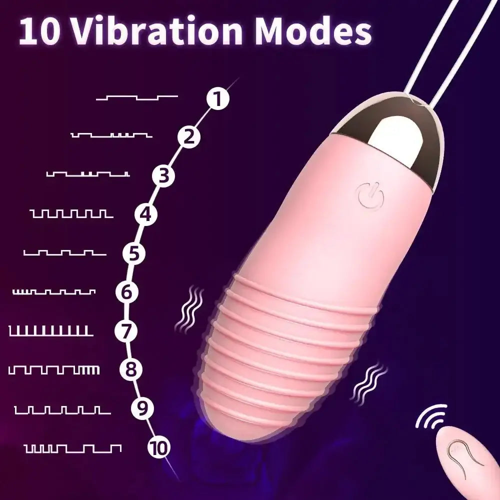 Silicone Vibrating Egg Wireless Remote Control Bullet Vibrators Vaginal Masturbation G Spot Stimulating Massager Women