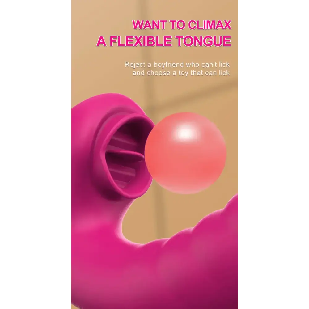 Tongue Licking Vibrator 2 In 1 Adult Women Sex Toys Dildos Vibrators Clitoris Stimulator With 20 Speeds Vibrators Sex Product - The Lady's Haven