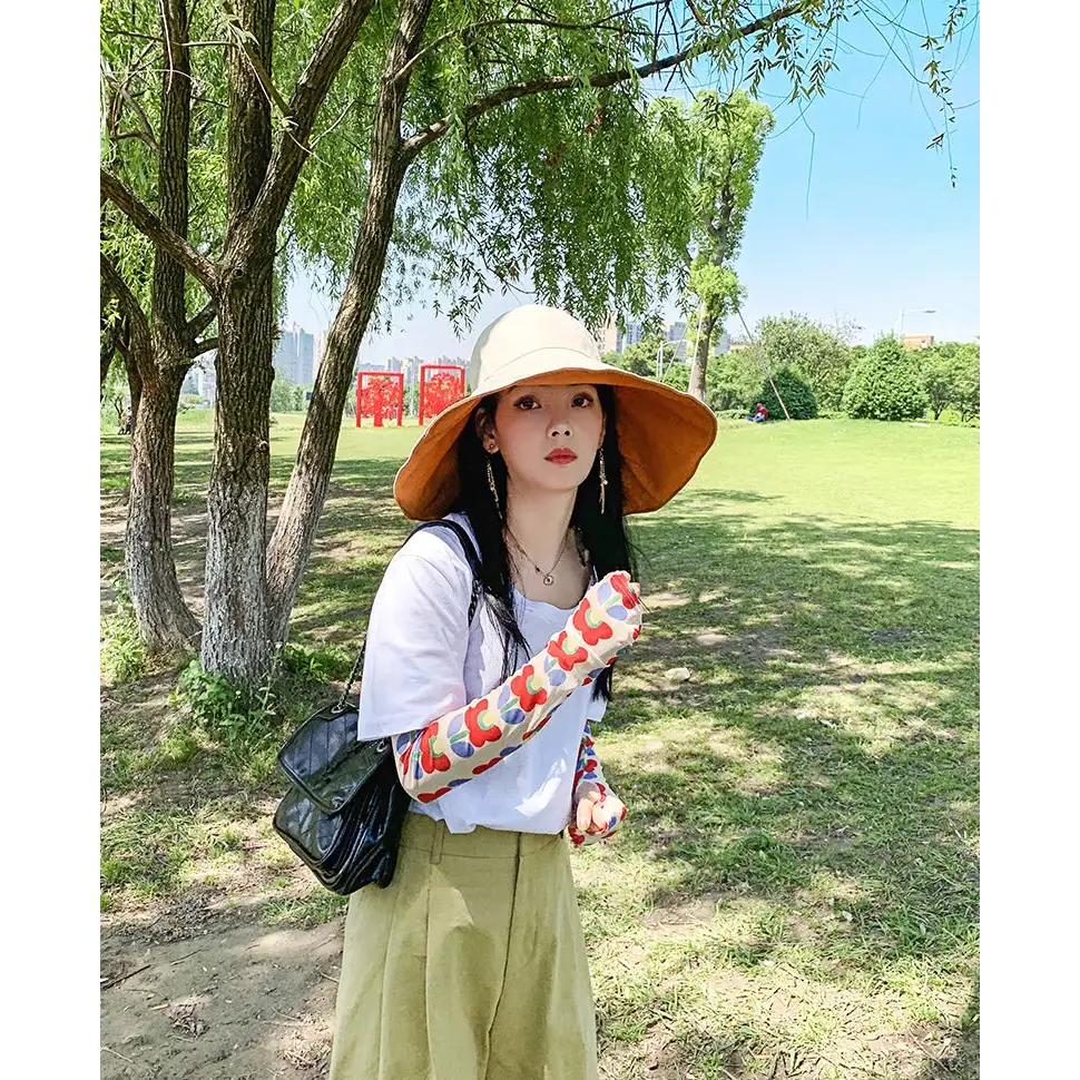 Wide Brim UPF 50 + Sun Hat Women Anti-UV Protection Hiking Fisherman Cap Fold Summer Solid Beach Hat 2024 Double sided