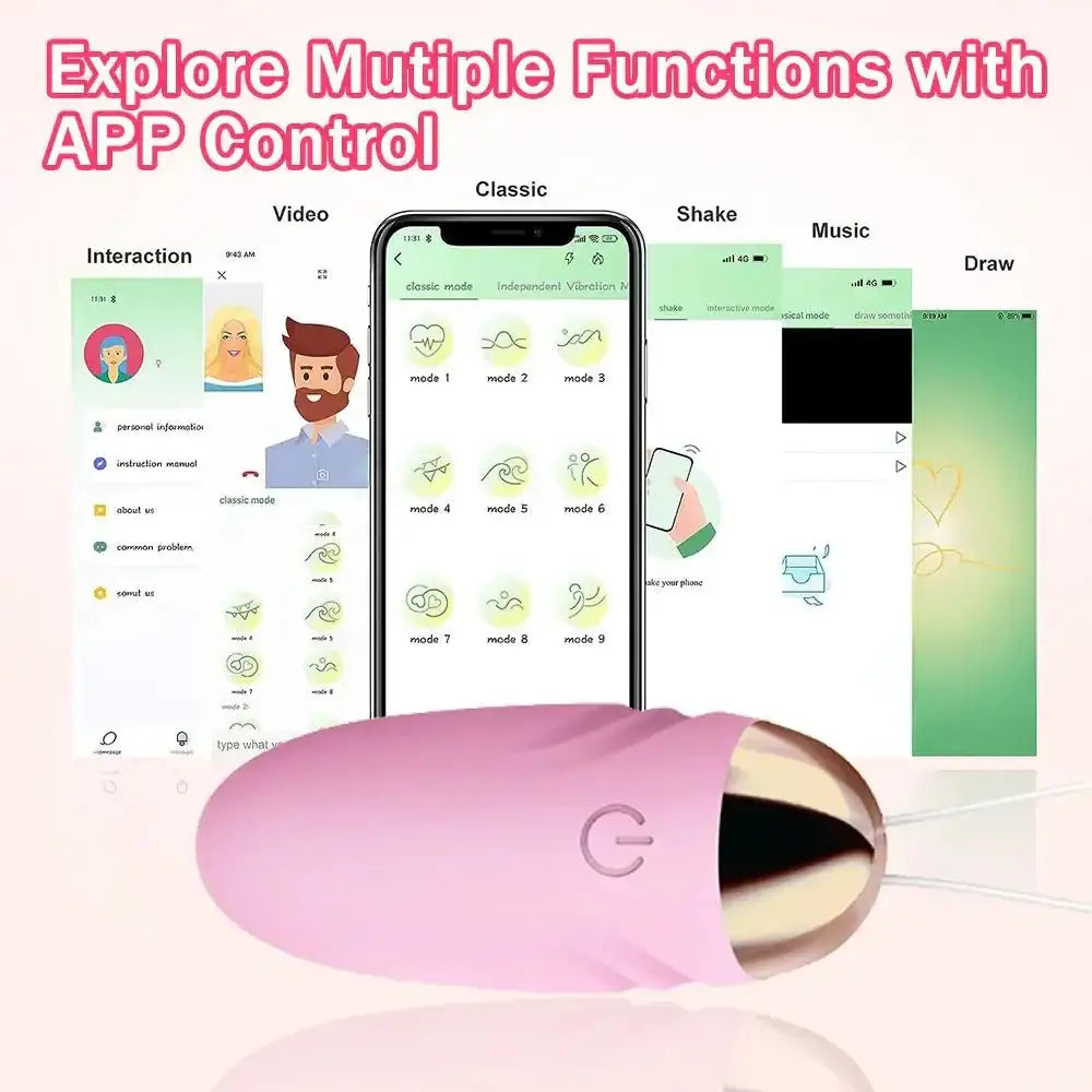 Wireless Bluetooth APP Dildo Vibrator for Women Clitoris Stimulator G Spot Massager Wear Vibrating Egg Sex Toys for Women Adults - The Lady's Haven
