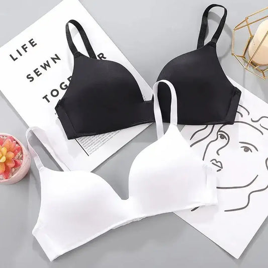 Women Seamless Bra Sexy No Wire Push Up Underwear Girls Students Breathable Thin 10 Colors Bras Female's Bra Breathable Gathered - The Lady's Haven