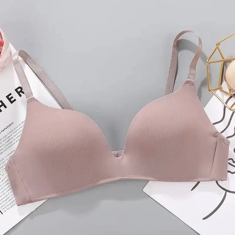 Women Seamless Bra Sexy No Wire Push Up Underwear Girls Students Breathable Thin 10 Colors Bras Female's Bra Breathable Gathered - The Lady's Haven