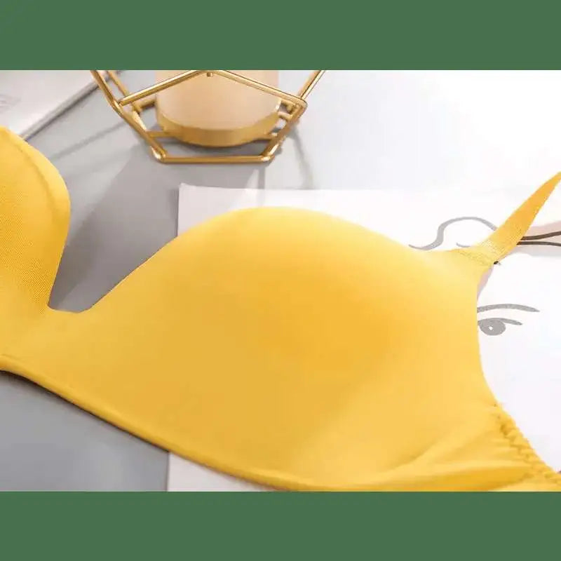 Women Seamless Bra Sexy No Wire Push Up Underwear Girls Students Breathable Thin 10 Colors Bras Female's Bra Breathable Gathered - The Lady's Haven